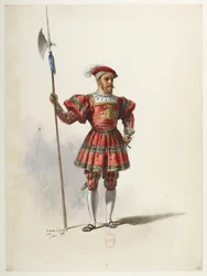 Saint-Saëns - Henry VIII - Maquettes de costumes - Lacoste - 36. Costume